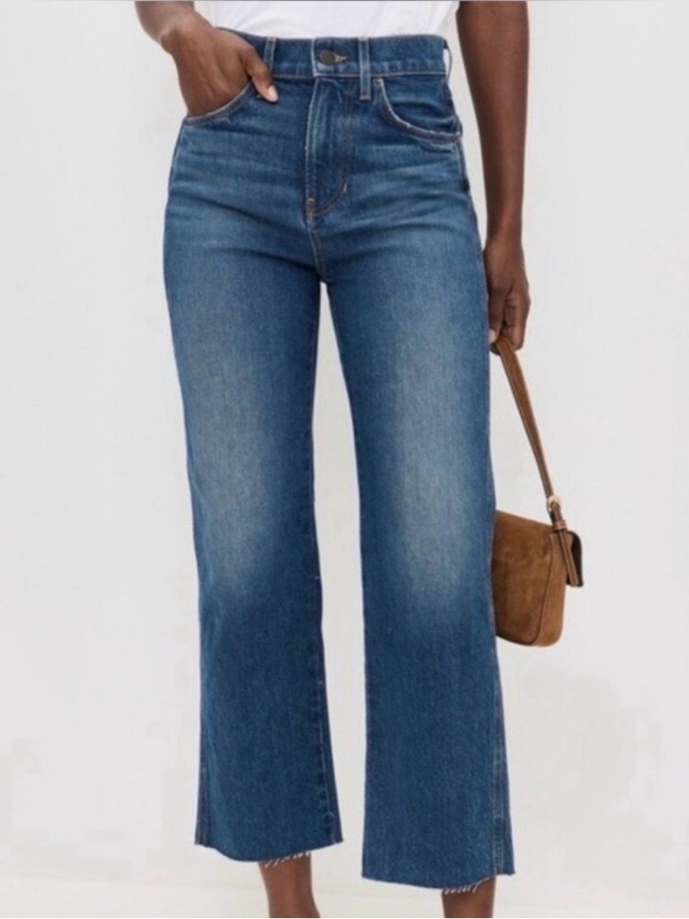 Veronica Beard Dylan Straight Leg Ankle High-Rise